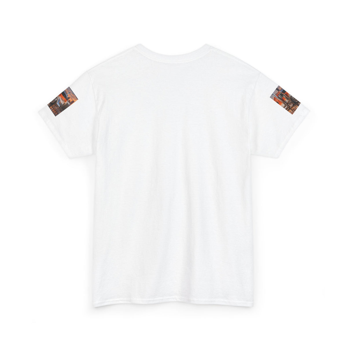 Semi-Truck Graphic Tee — Orange Big Rig Truck Shirt for Truckers & Enthusiasts