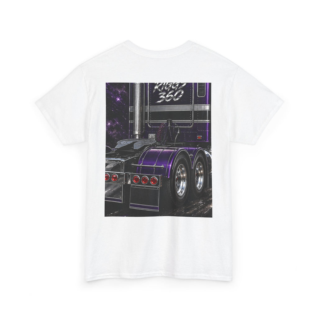 Truck Driver Graphic Tee — Purple Kenworth Big Rig Crewneck