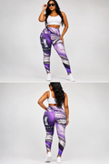 CROWN HOUSE PURPLE LEGGINS