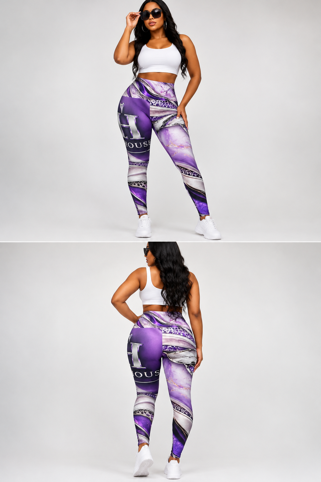 CROWN HOUSE PURPLE LEGGINS