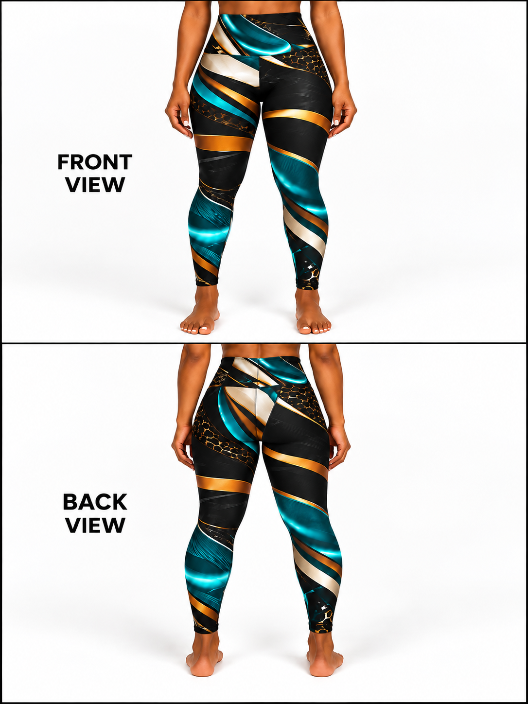 CROWN HOUSE GREEN METALLIC LEGGINS